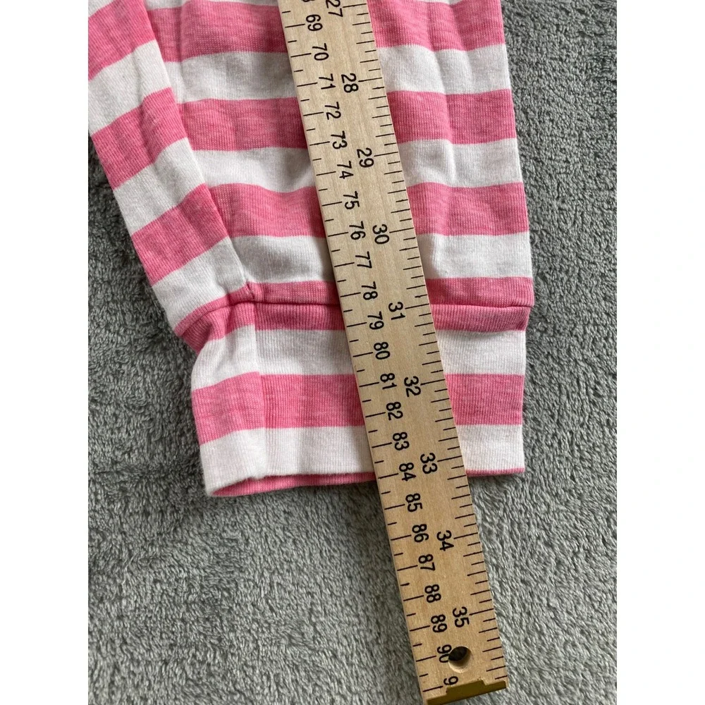 Care Bears Kids‎ Pajama Pants Pink White Striped Cotton Lounge Bottoms Large L/G